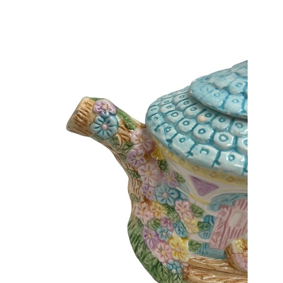 1994 Mercuries Ceramic Teapot Bunnies 8.2" x 4.2" x 6.3" - Picture 5 of 16